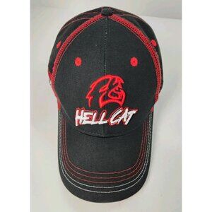 Dodge SRT Supercharged Hellcat Black & Red Hat Cap Choko Adjustable‎